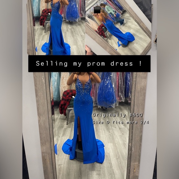 Prom dress!! Worn once! Perfect conditions. Altered to my height (5”2 / 5”3) - Picture 3 of 4